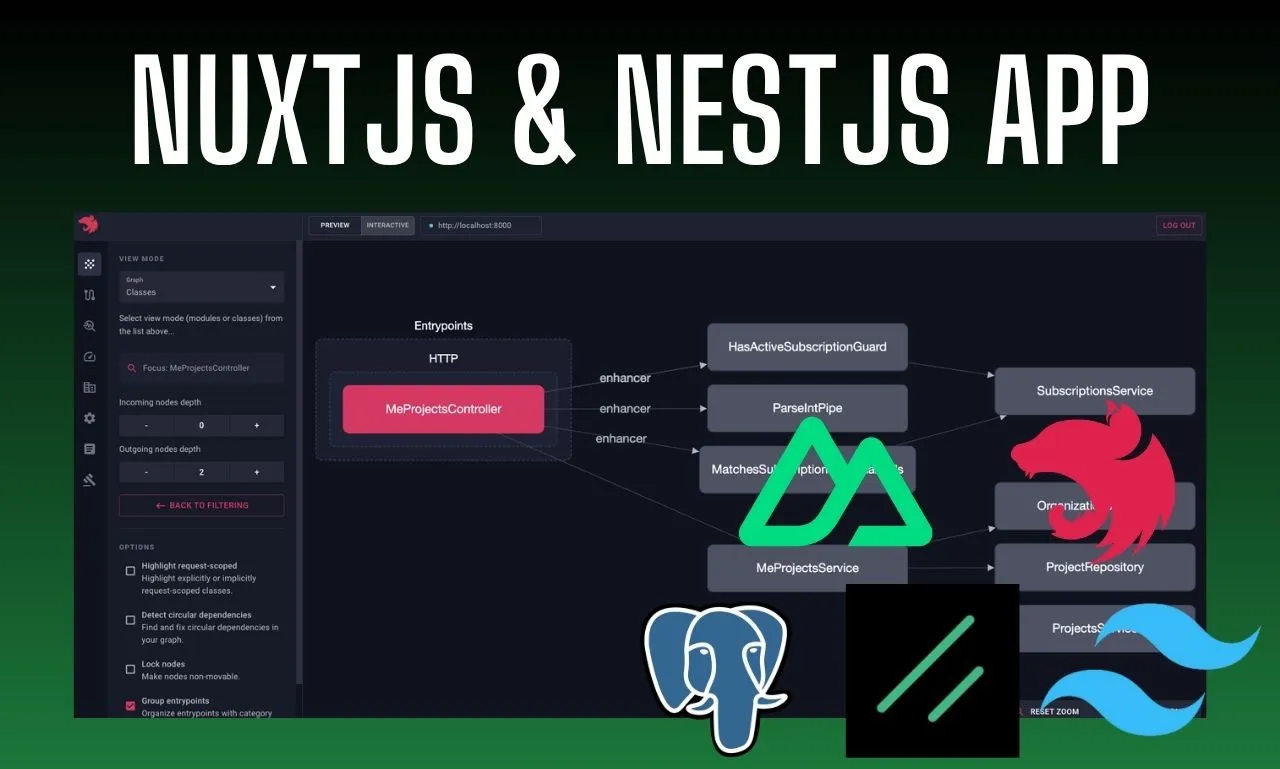 Desarrollo web app con NuxtJS y NestJS